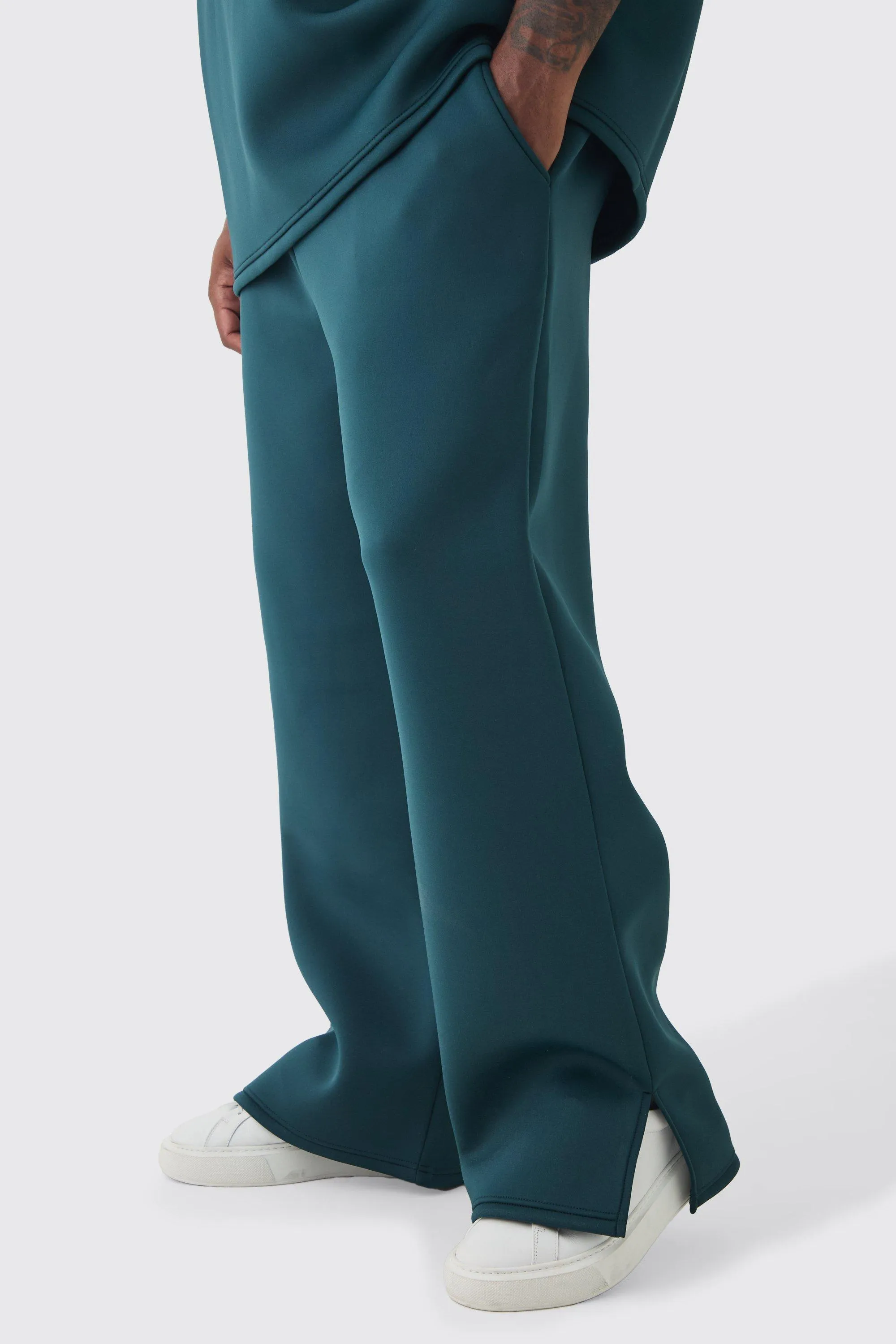 Plus Scuba Split Hem Joggers