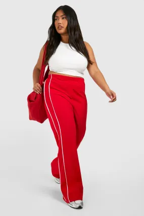 Plus Side Stripe Straight Leg Pants