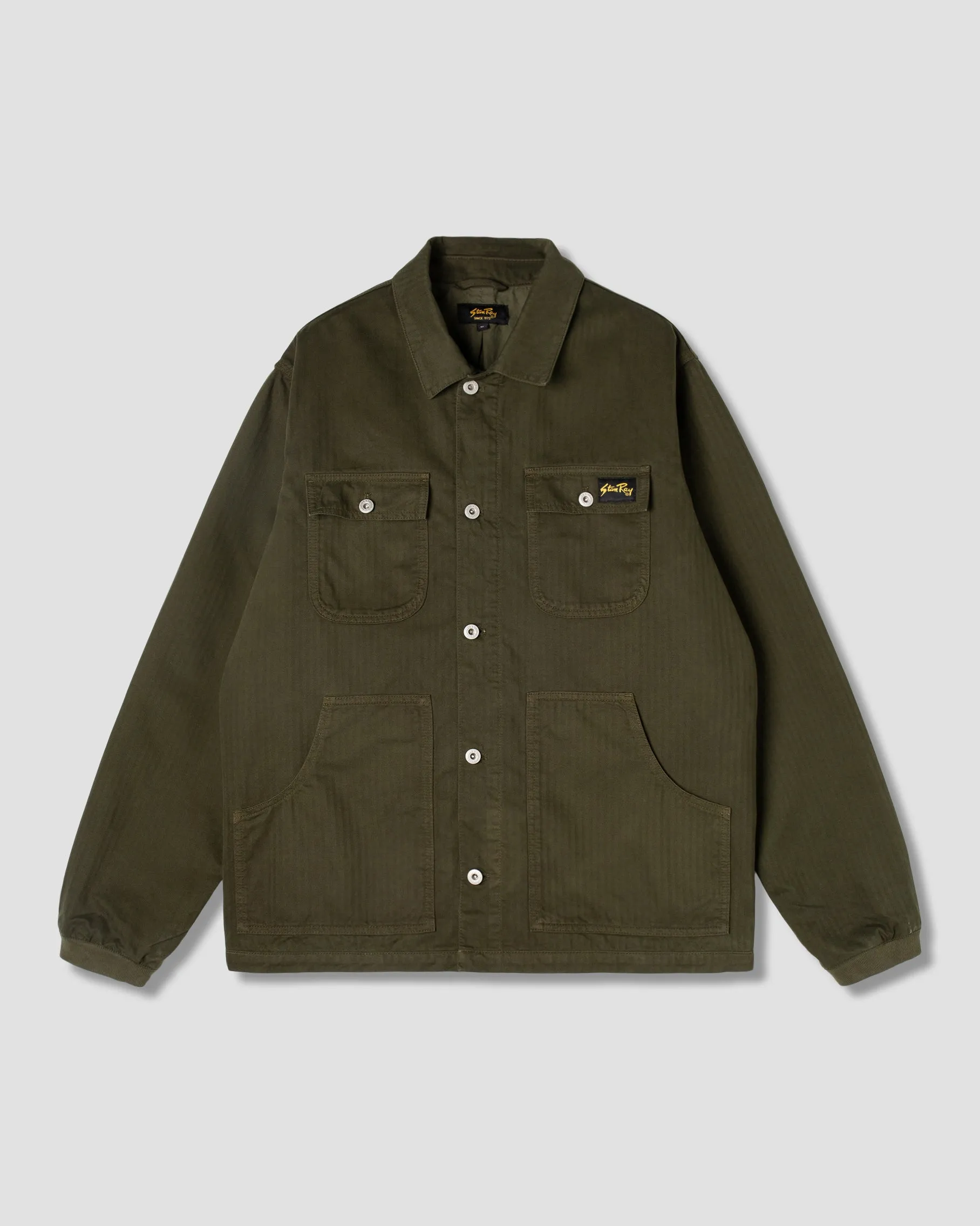 Pork Chop Jacket (Olive Herringbone)
