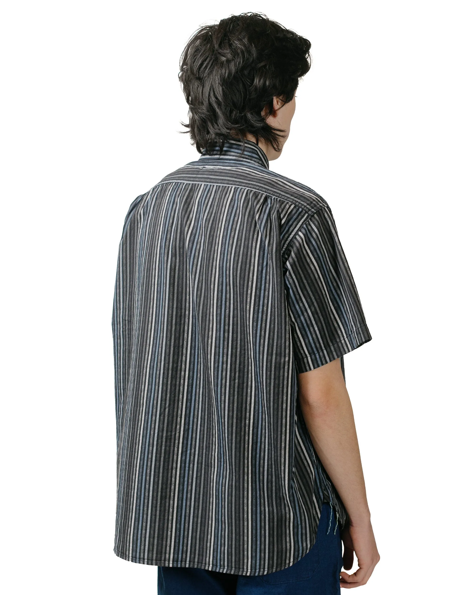 Post O'Alls Pullover Shirt S/S Blue Stripe Blues
