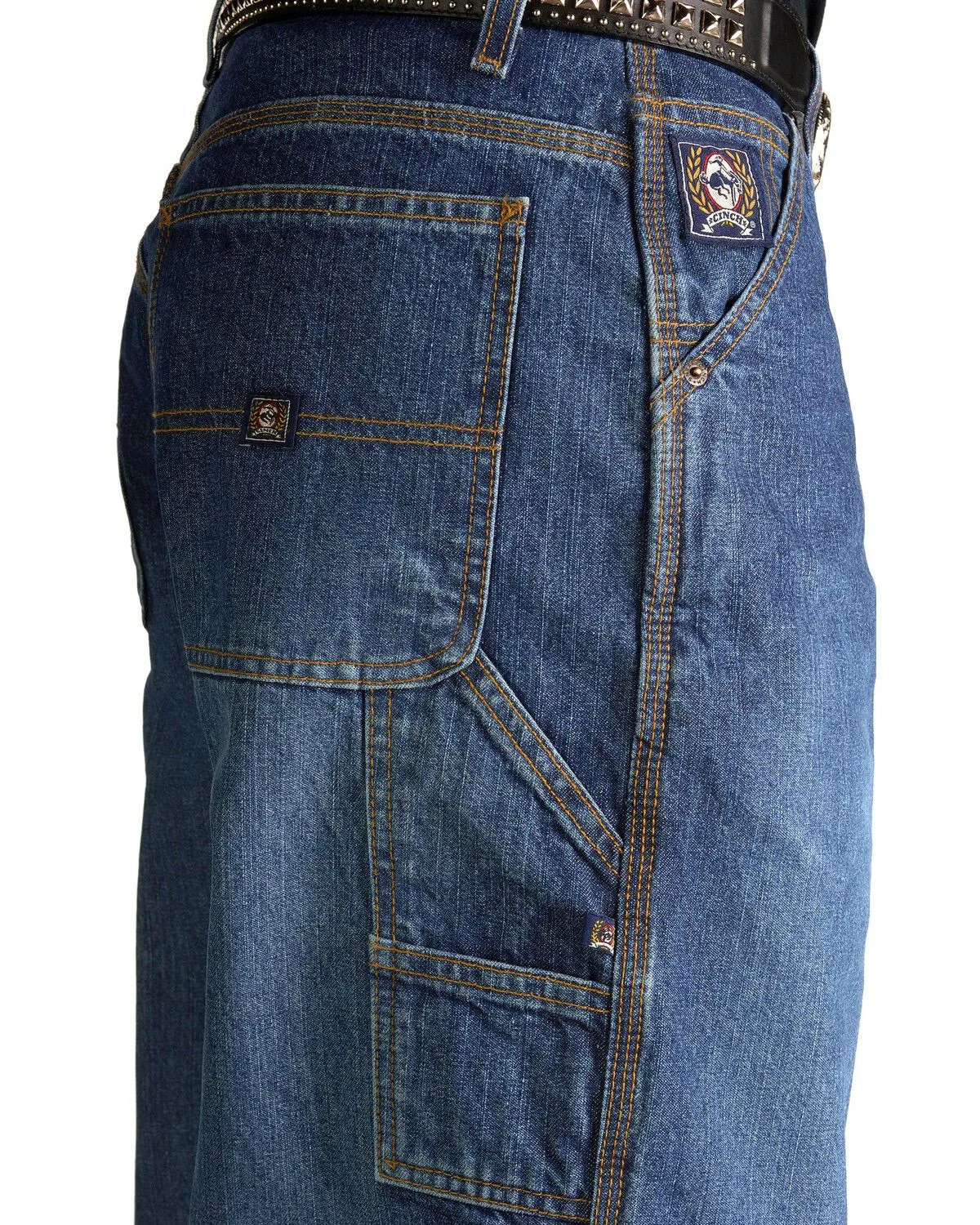 Product Name:  Cinch Men's Blue Vintage Label Utility Fit Tapered Loose Fit Jeans