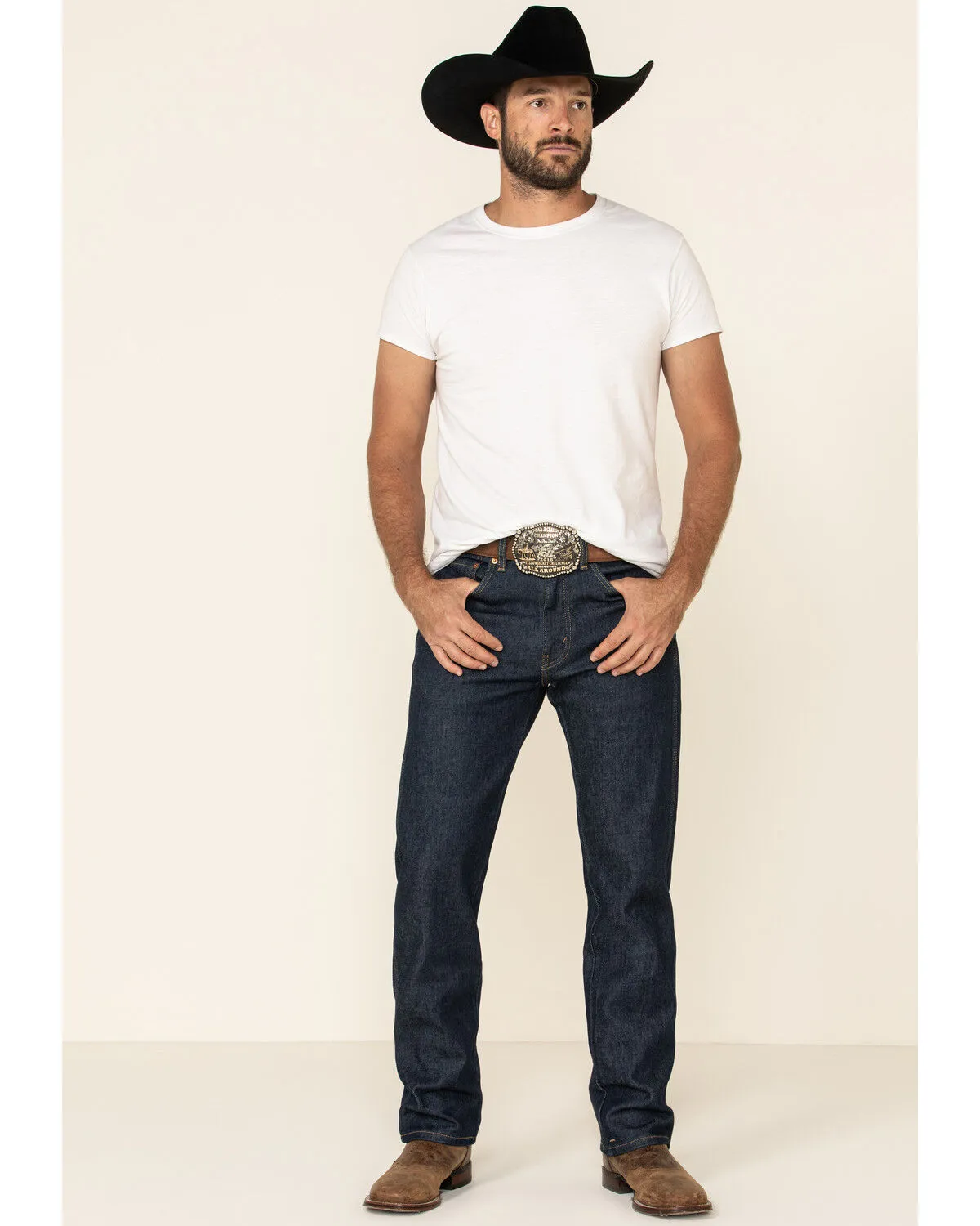 Product Name:  Levi's Men's On That Mountain Dark Stretch Regular Straight Leg Jeans