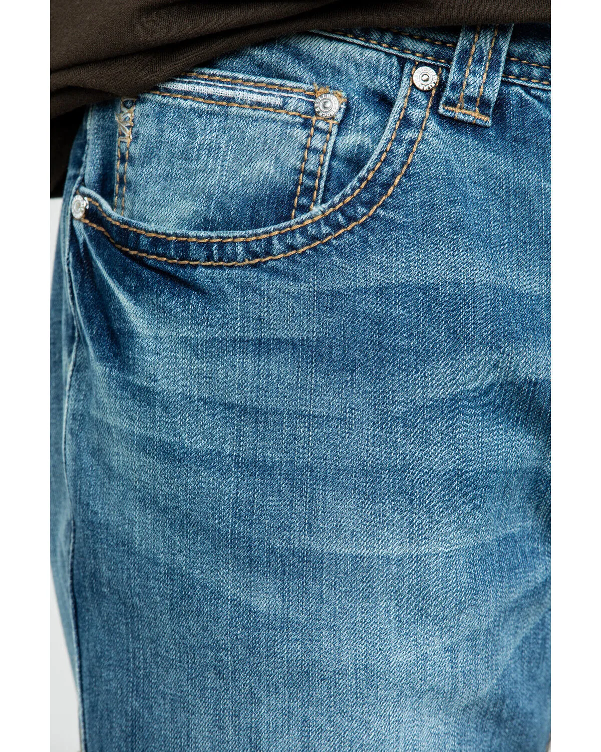 Product Name:  Rock & Roll Denim Men's Pistol Vintage Med Stretch Straight Jeans