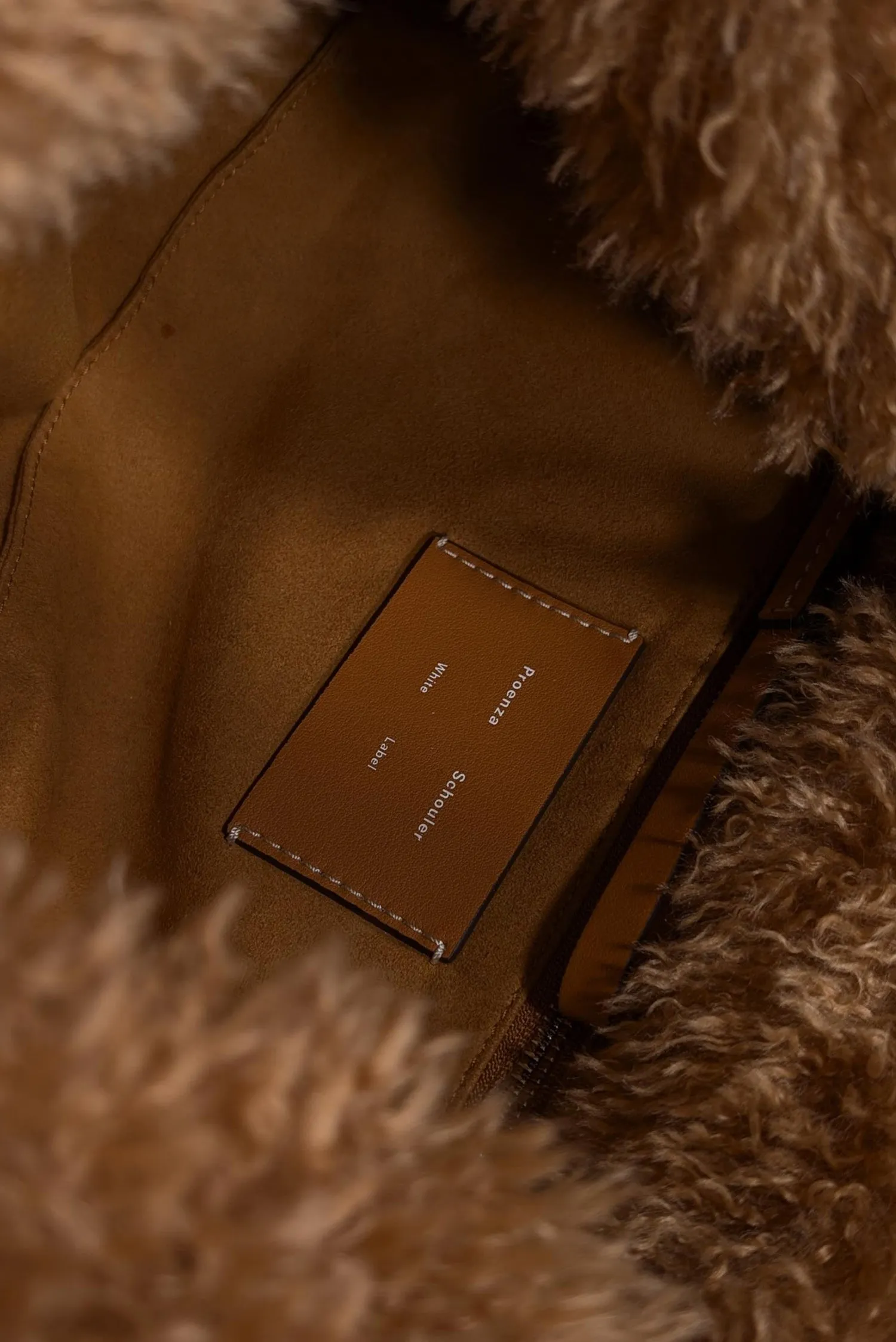 Proenza Schouler - Tan Faux Shearling Shoulder Bag
