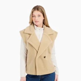 PROTEST PRTBRODY TEDDY WAISTCOAT BEIGE