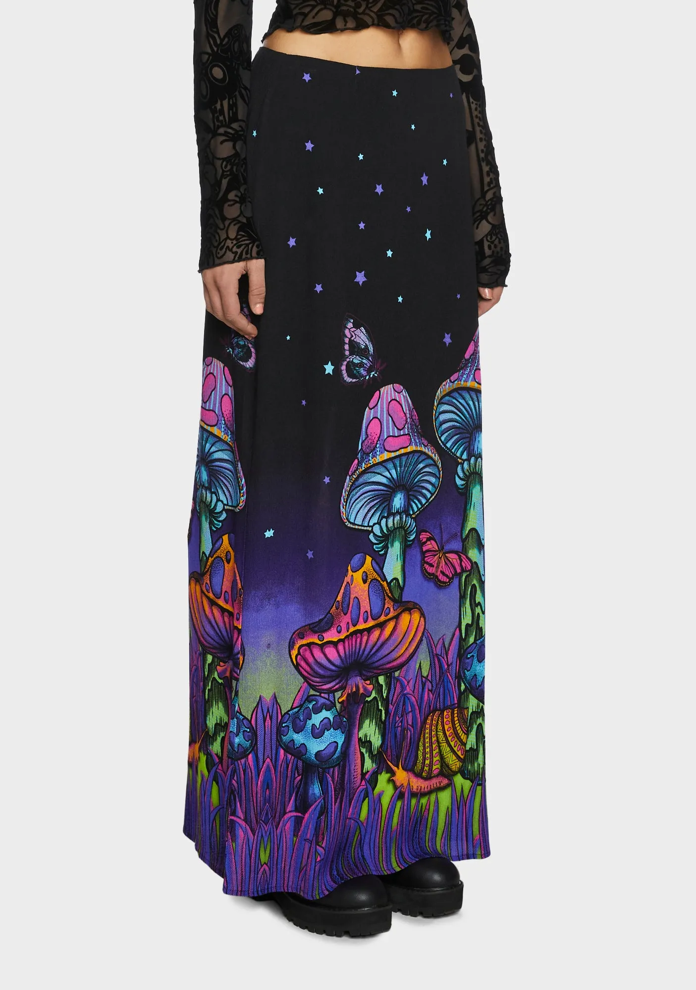 Psychedelic Fairytale Maxi Skirt-