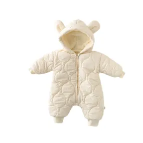 Puffer Bear Onesie | Cream