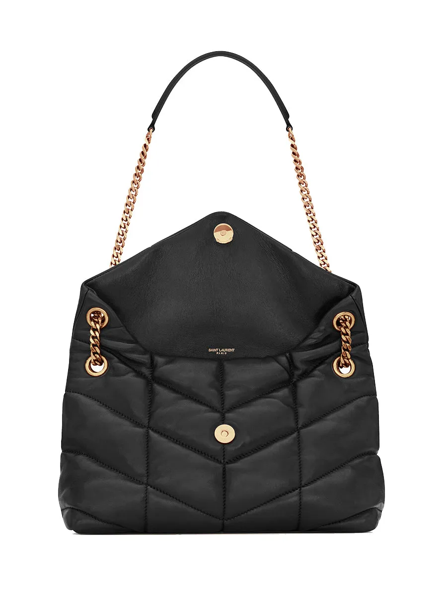 Puffer Small Chain Bag in Quilted Lambskin