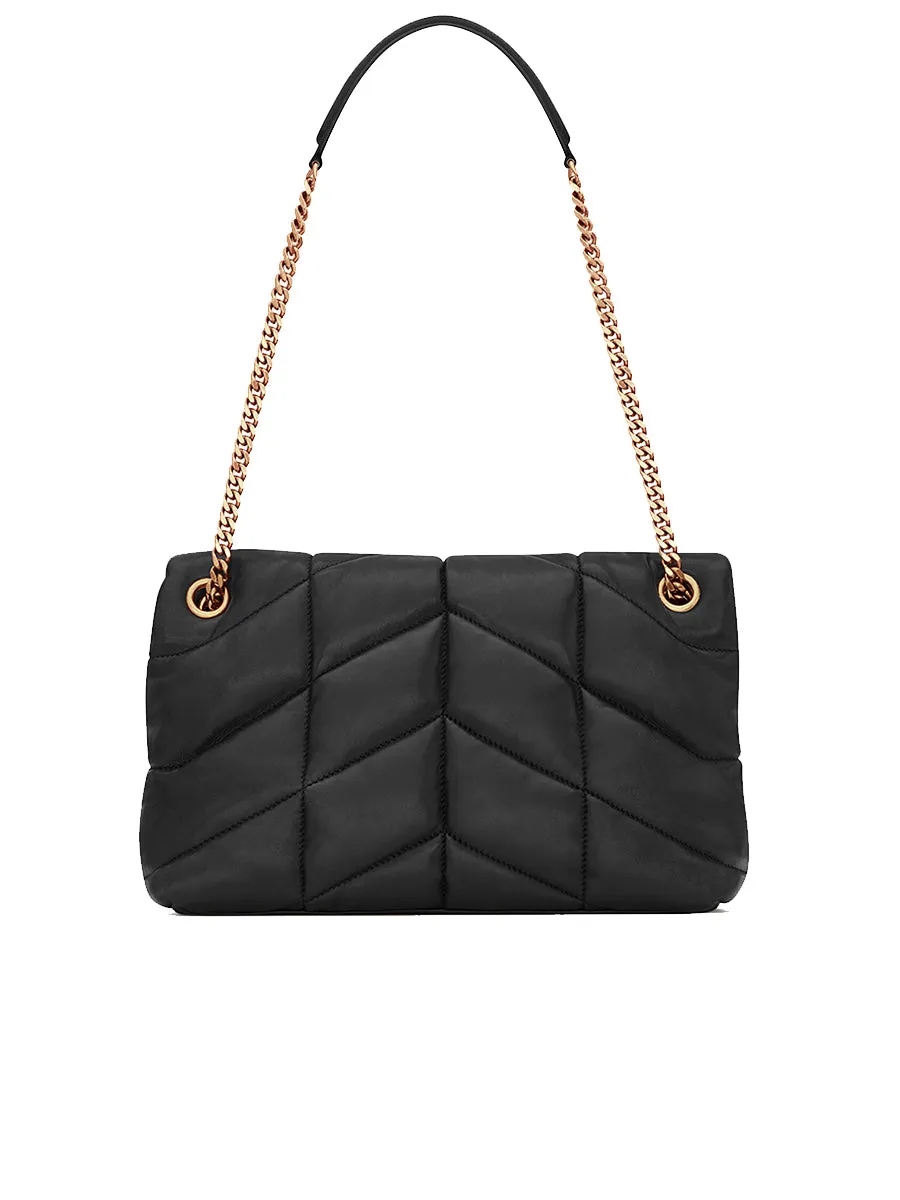 Puffer Small Chain Bag in Quilted Lambskin