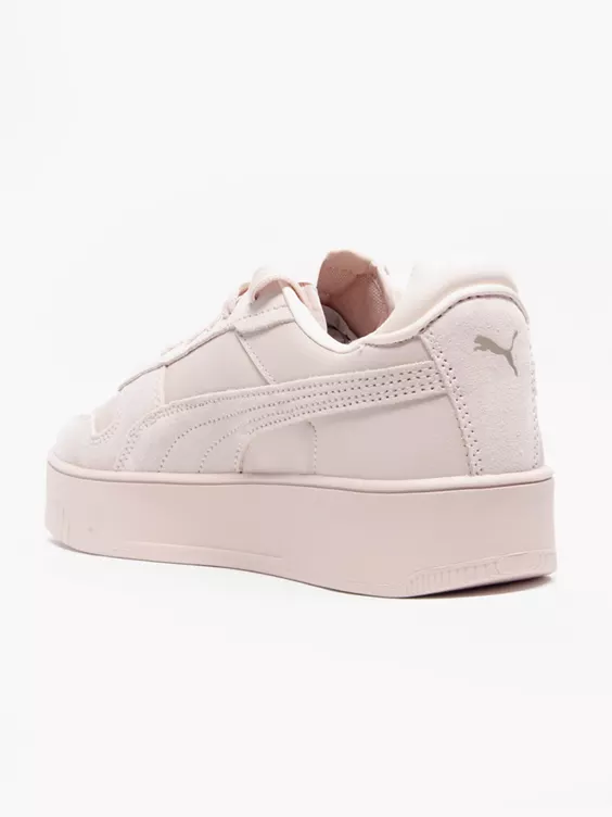 Puma  Carina Street Suede Rose Quartz/Gold Trainers