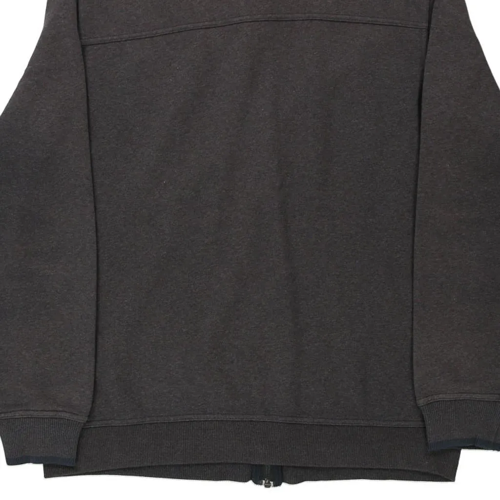 Puma Zip Up - Large Grey Cotton Blend