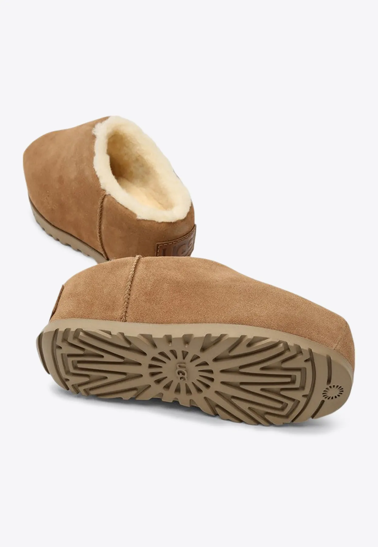 Pumped Suede Slippers