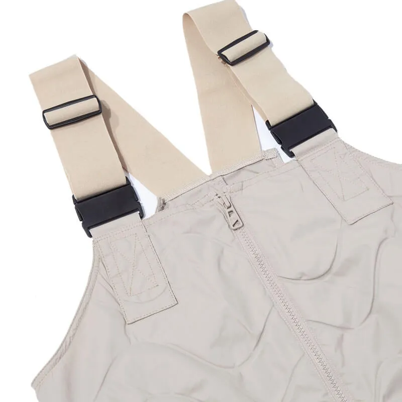 Quilt-Like Overall - Greige