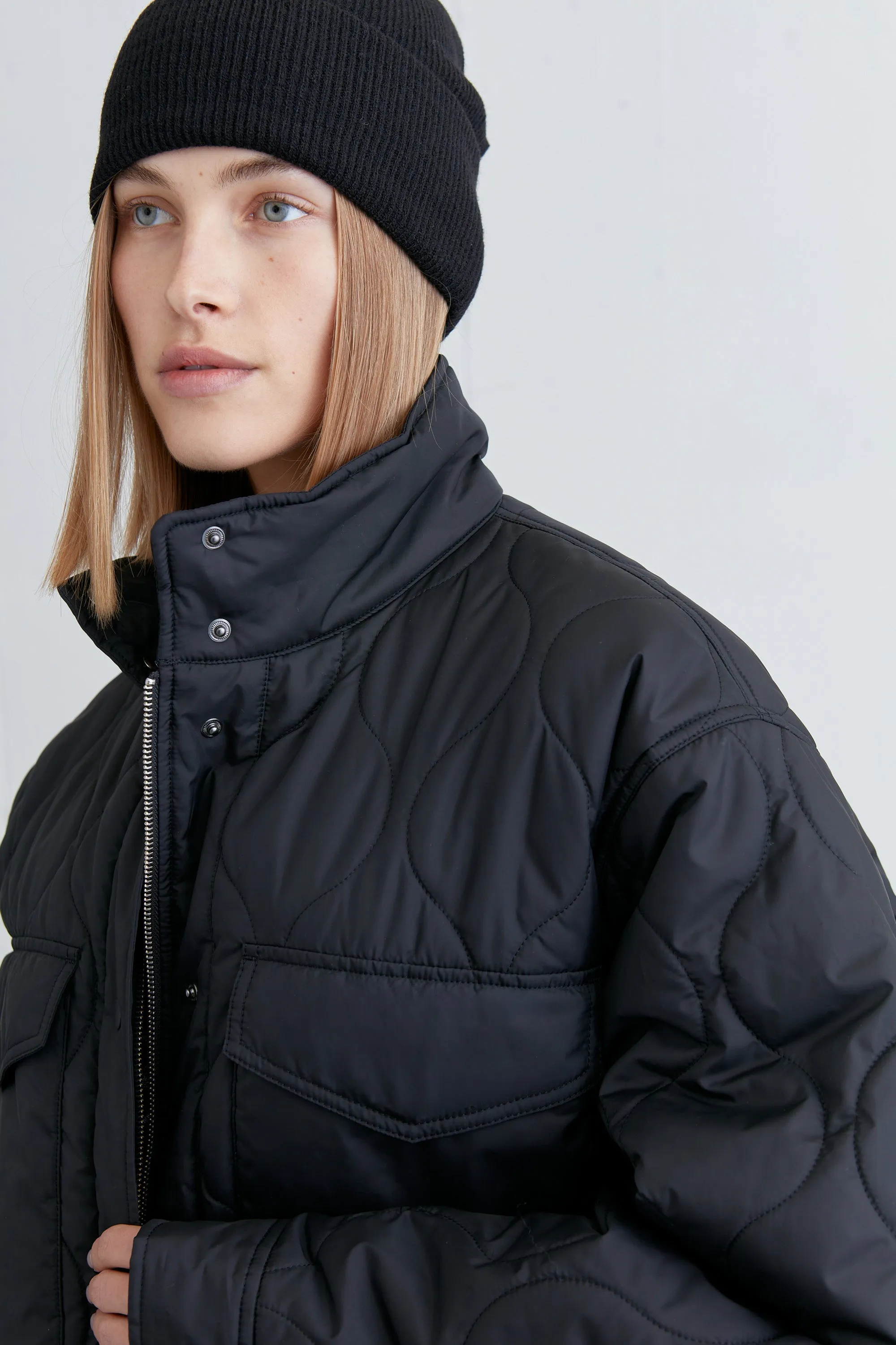 QUILTED PUFFER SHACKET