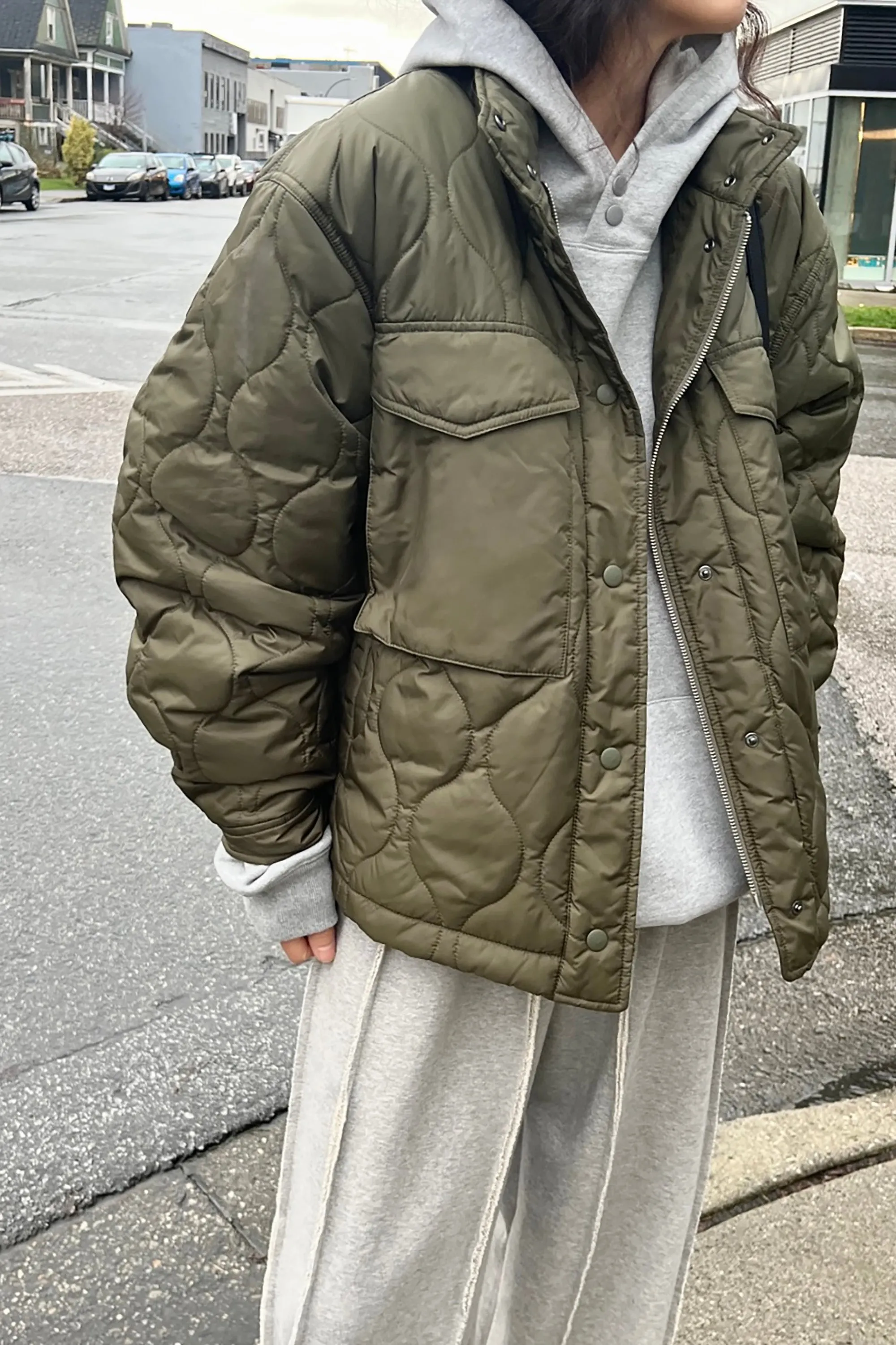 QUILTED PUFFER SHACKET