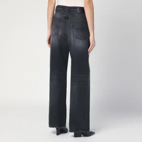 R13 Faded Black Wide Jeans
