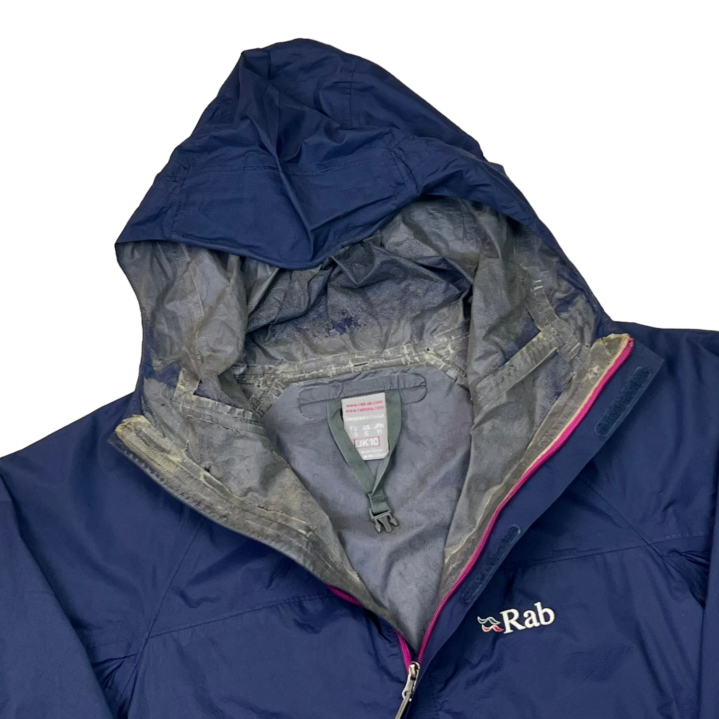 Rab Dark Blue Waterproof Hooded Jacket