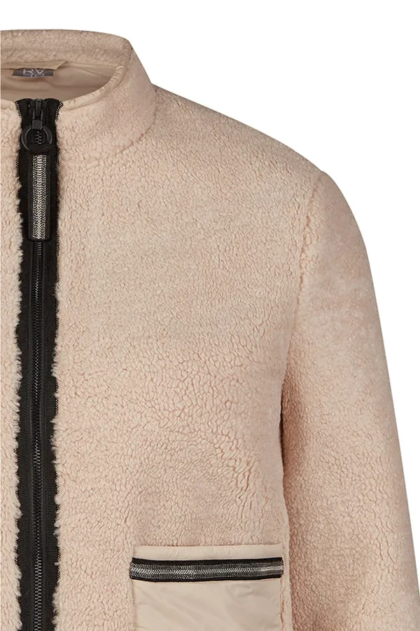 Rabe & LecomteBEIGE SHEARLING ZIPPED JACKET