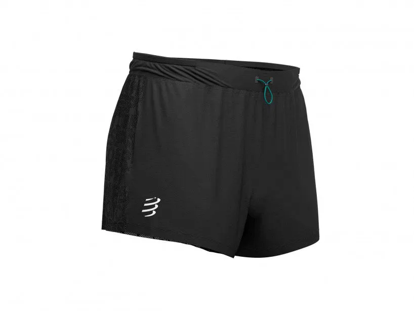 Racing Split Overshort Black