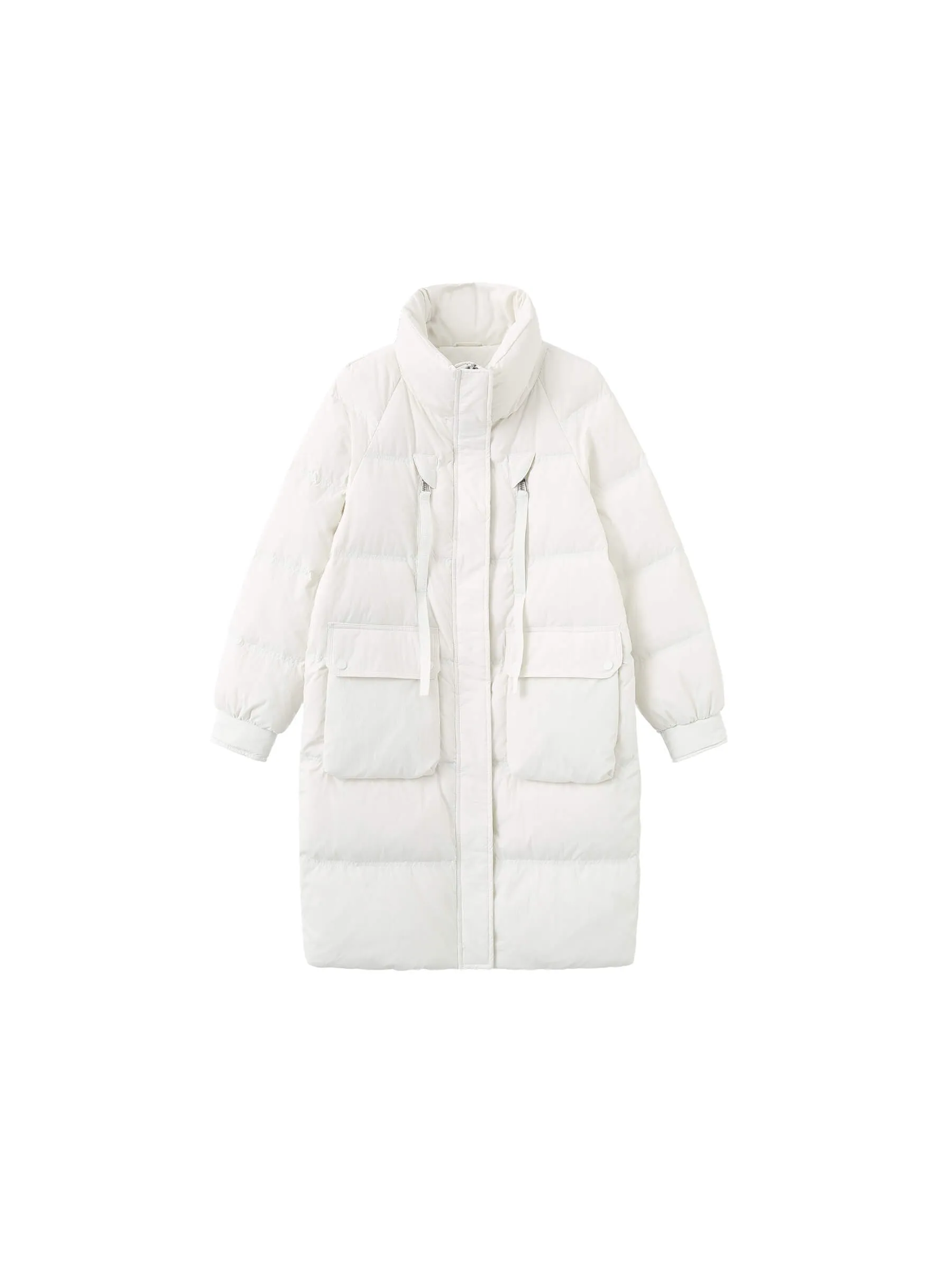 Raglan Long Puffer Down Coat