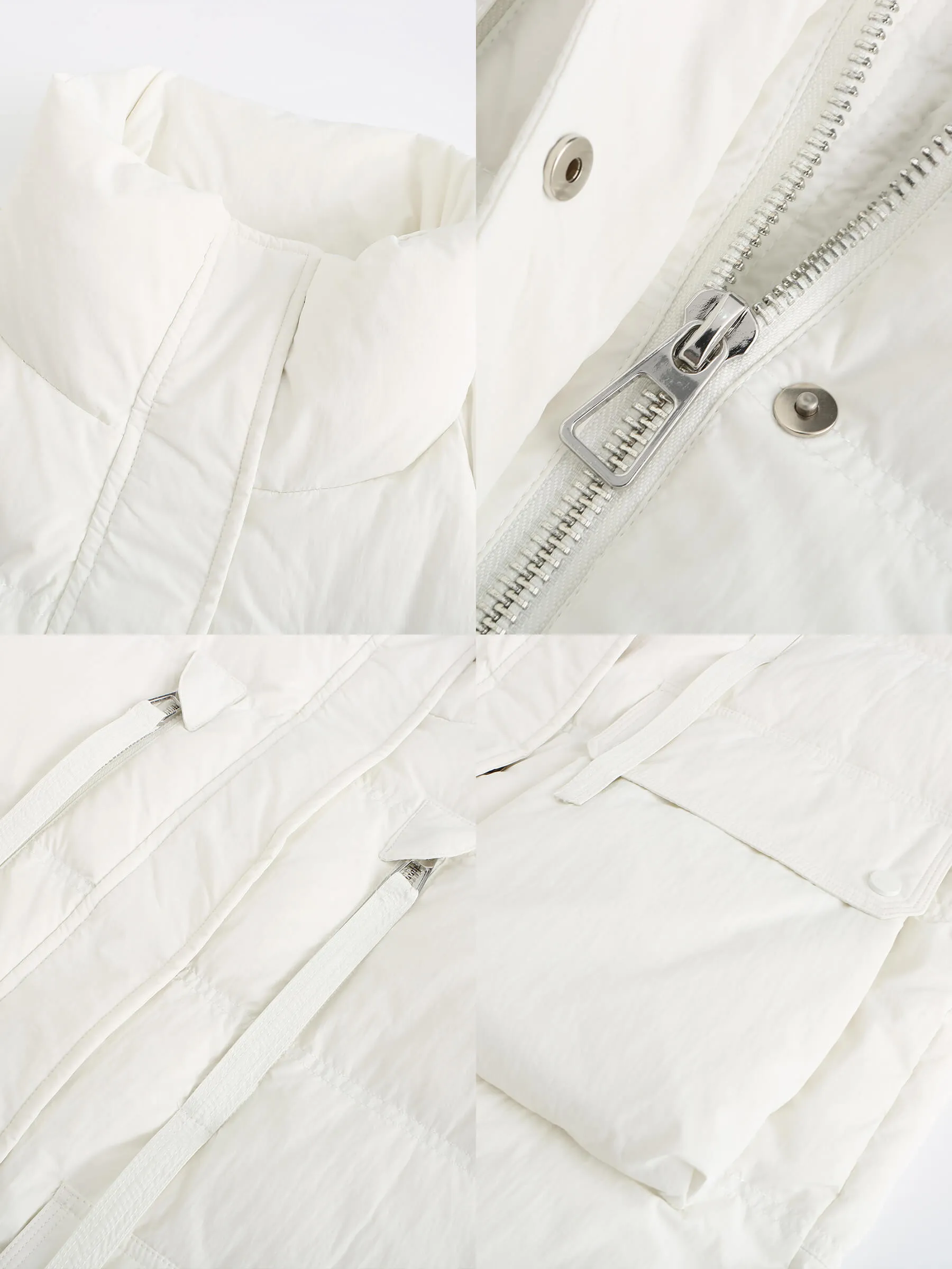 Raglan Long Puffer Down Coat