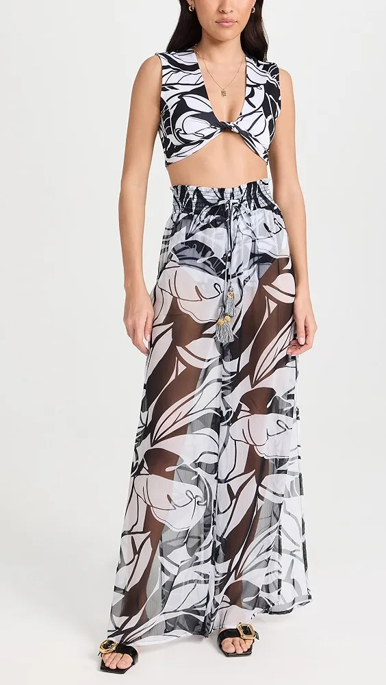Ramy Brook   Palm Printed Olivia Bikini Top 