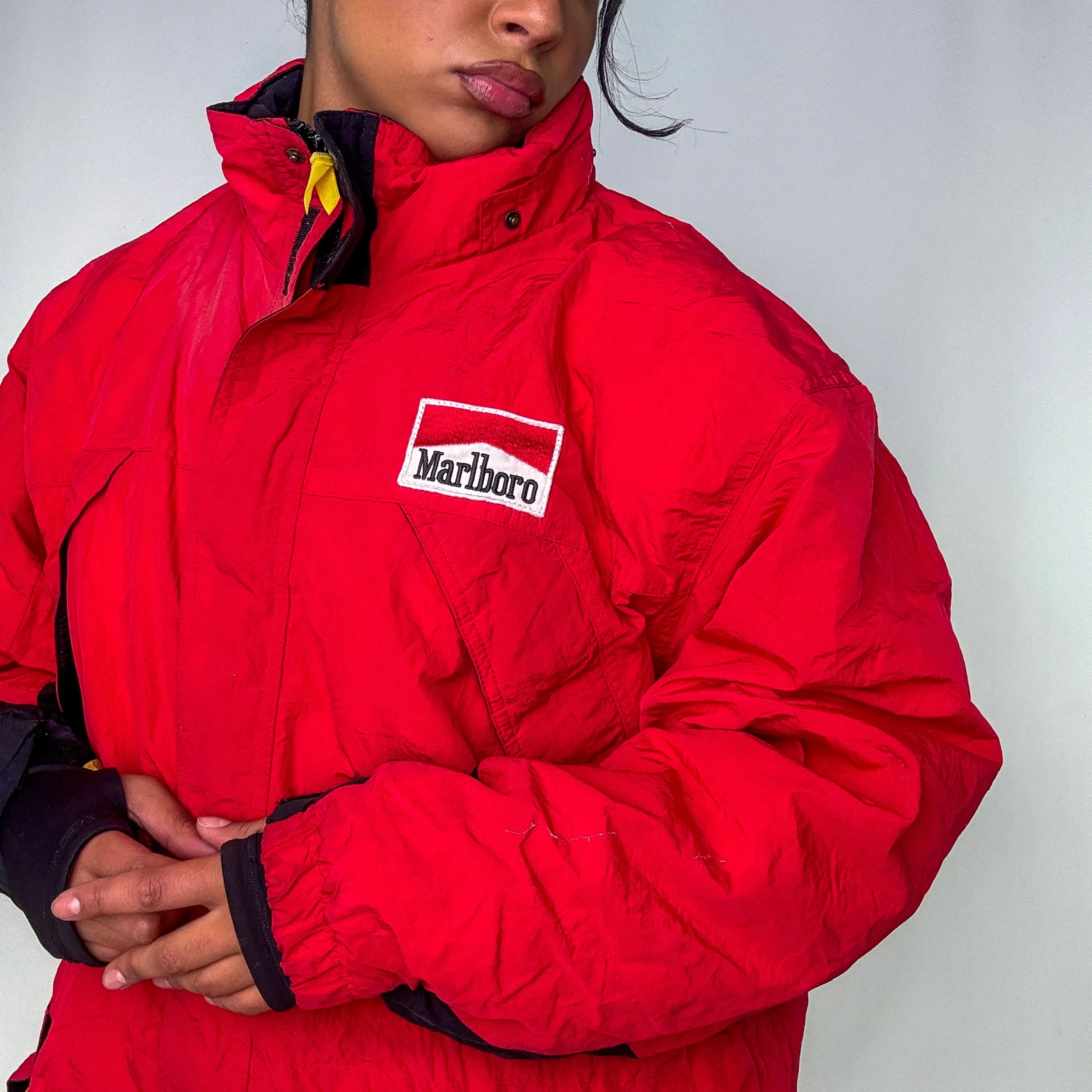 Red 90s Marlboro Rain Jacket (L)