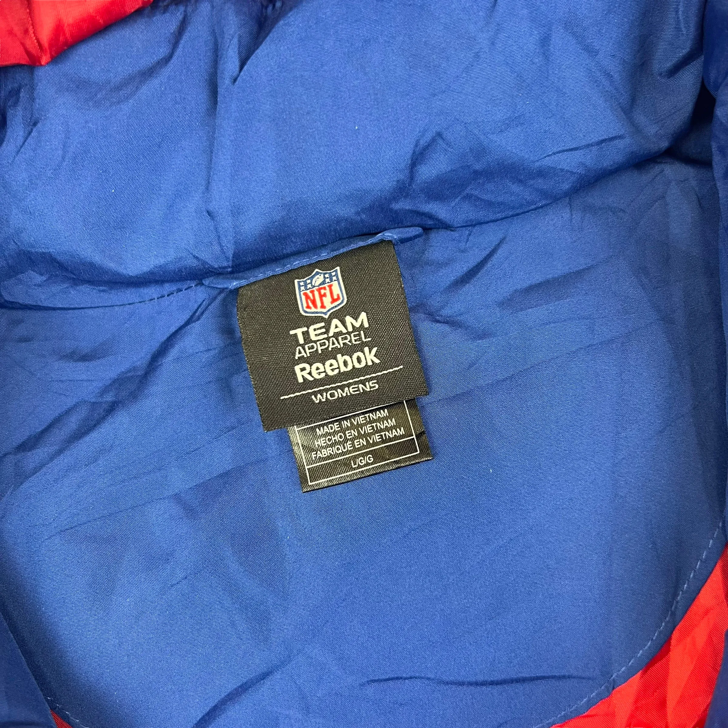 Reebok New York Giants Insulated Puffer Jacket Blue