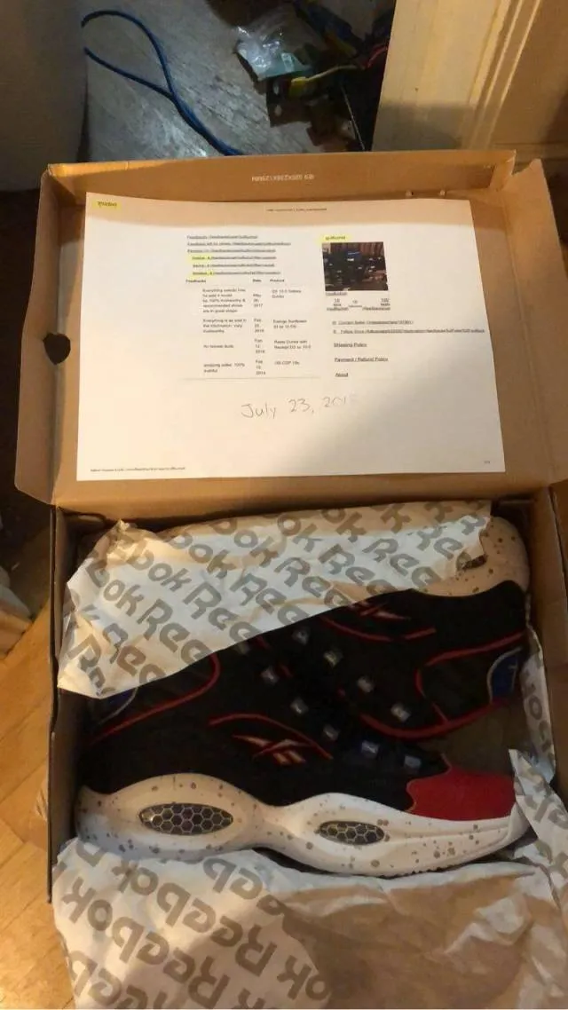 Reebok Question First Ballot