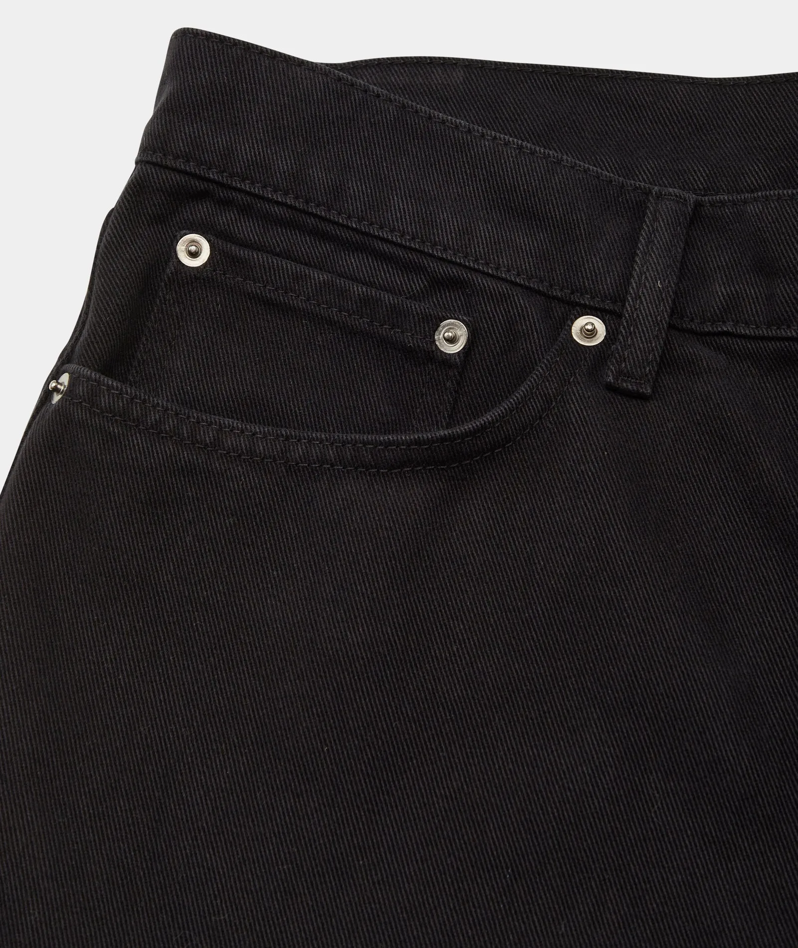 Regular Five Pocket Jeans - Black Overdyed