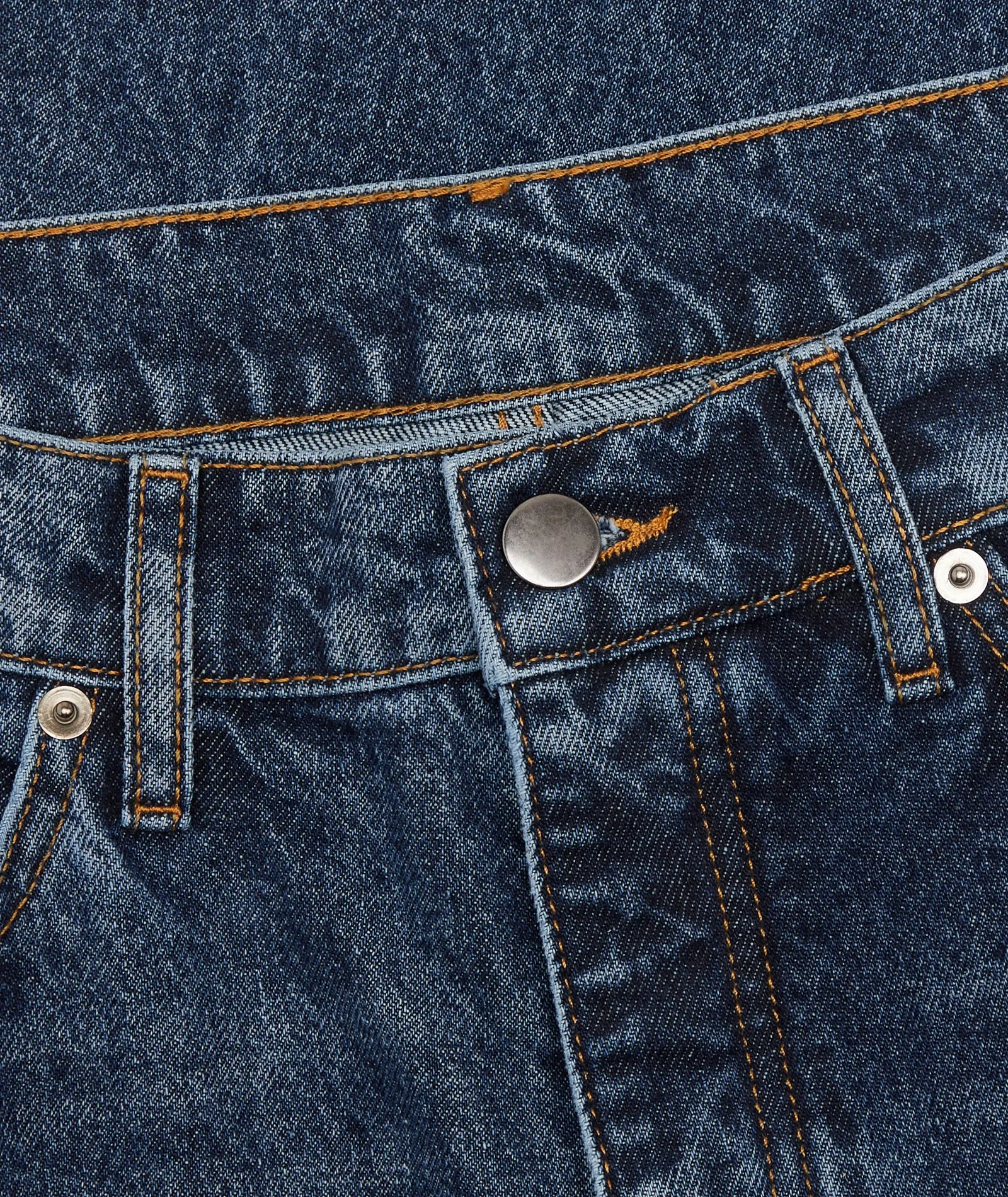 Regular Five Pocket Jeans - Indigo Washed