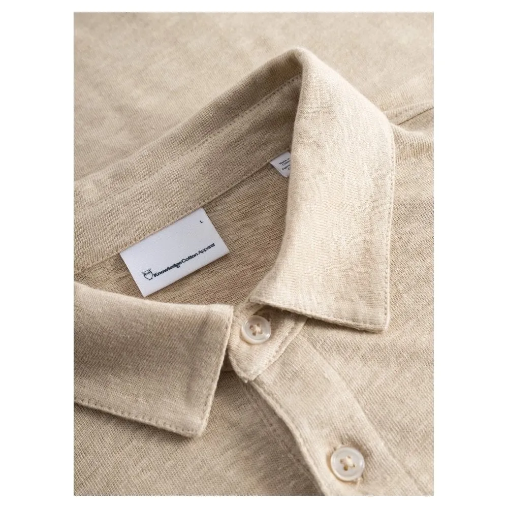 Regular linen polo - GOTS/Vegan