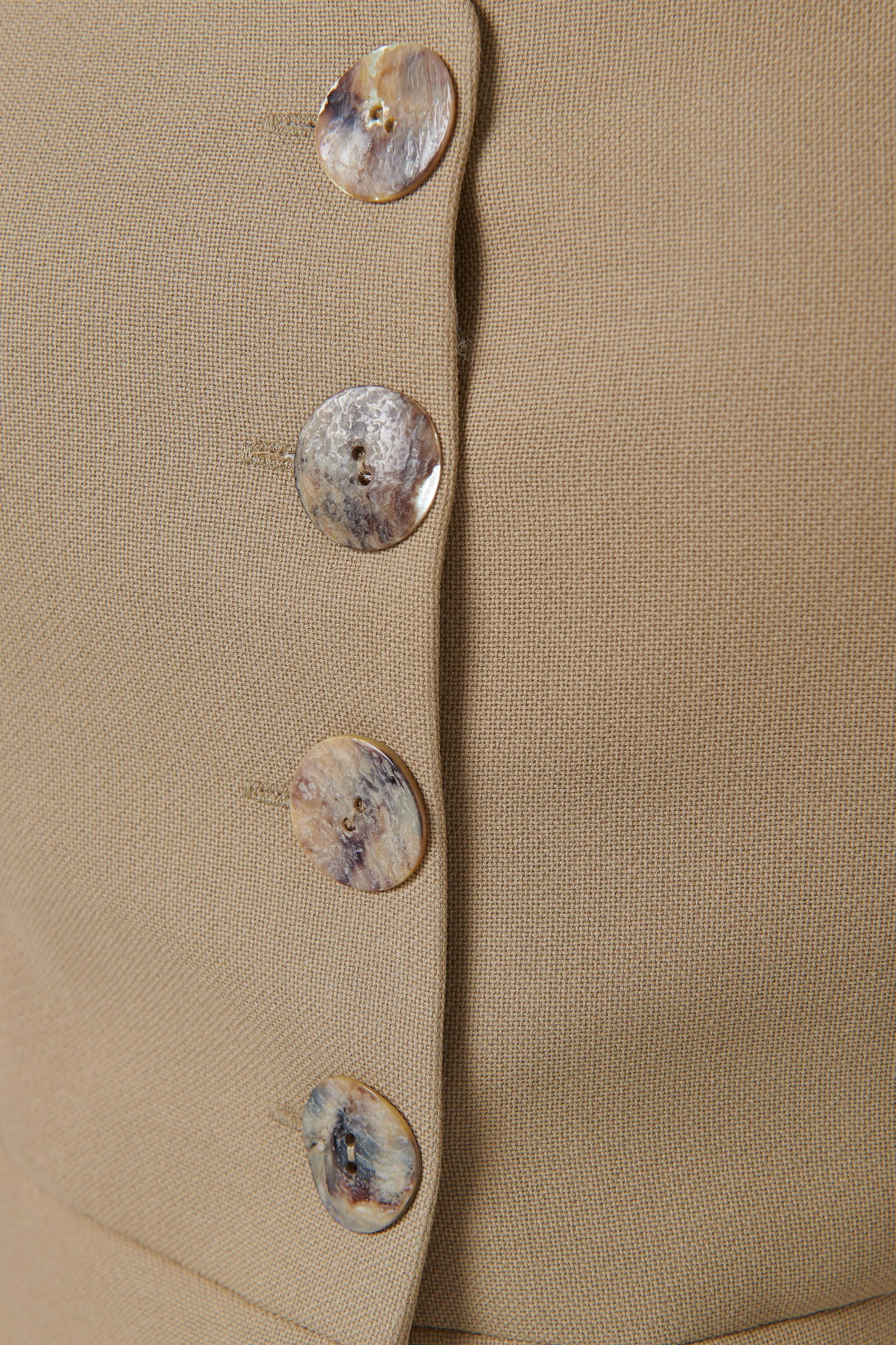 Rejina Pyo  Beige Eunice Cotton Vest