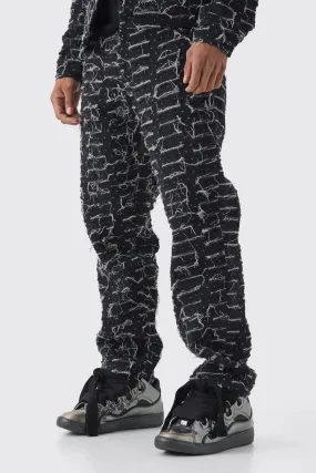 Relaxed Rigid All Over Distressed Jeans