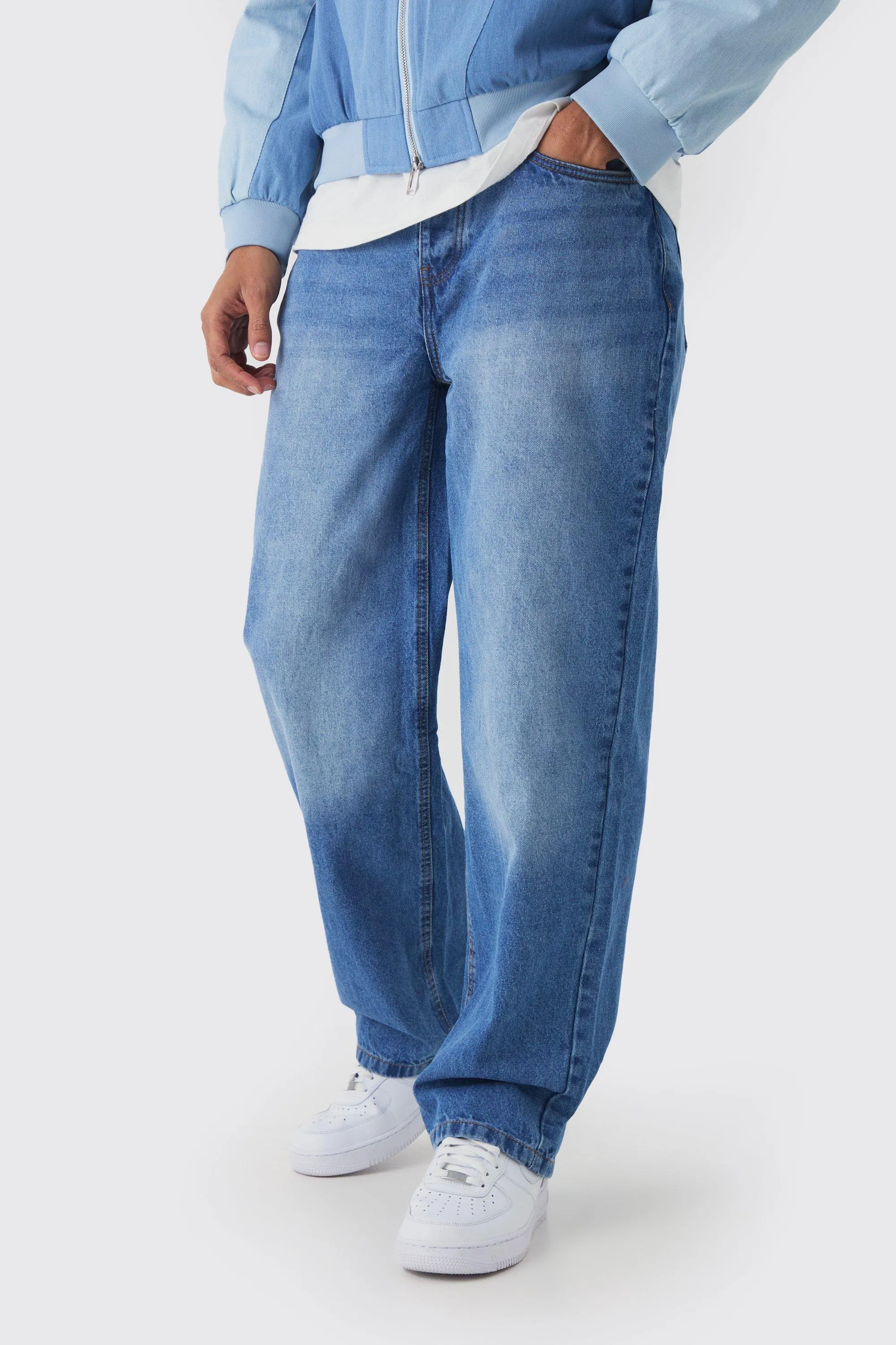 Relaxed Rigid Jeans in Light Blue