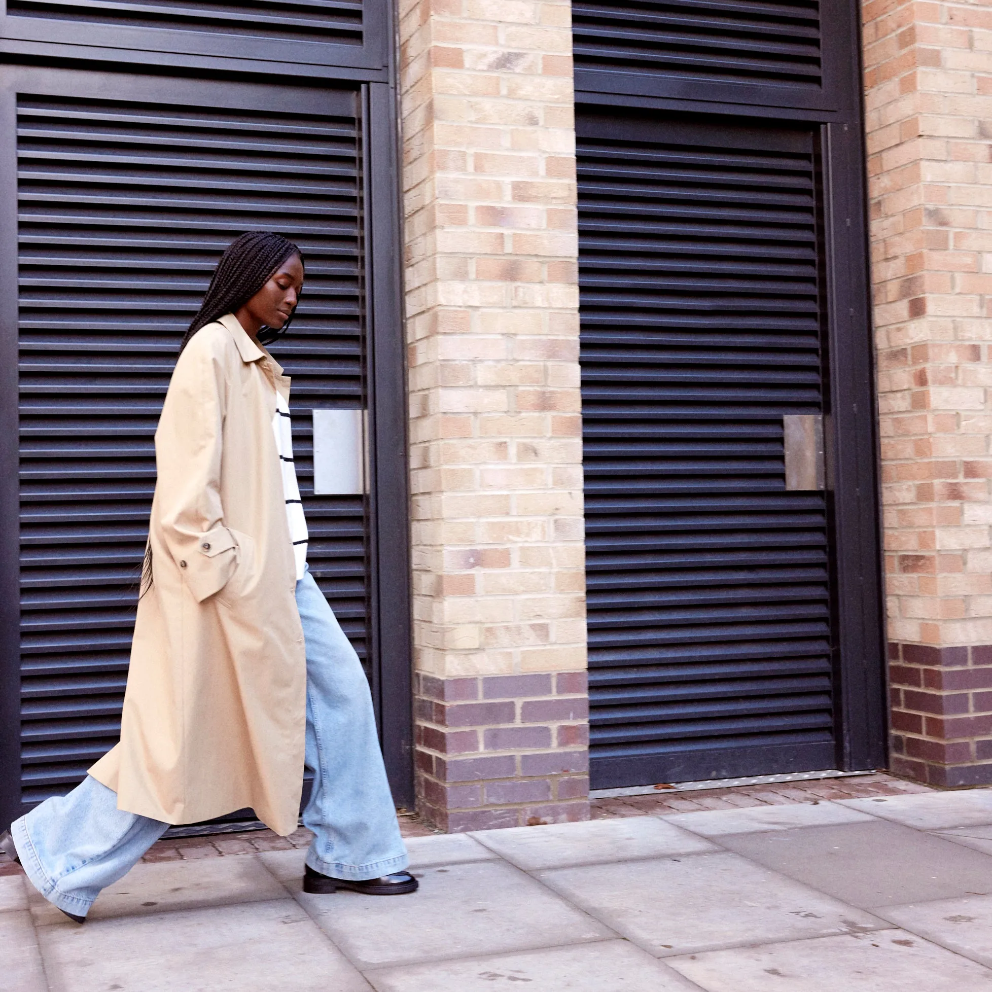 Relaxed Single Breast Trench Coat