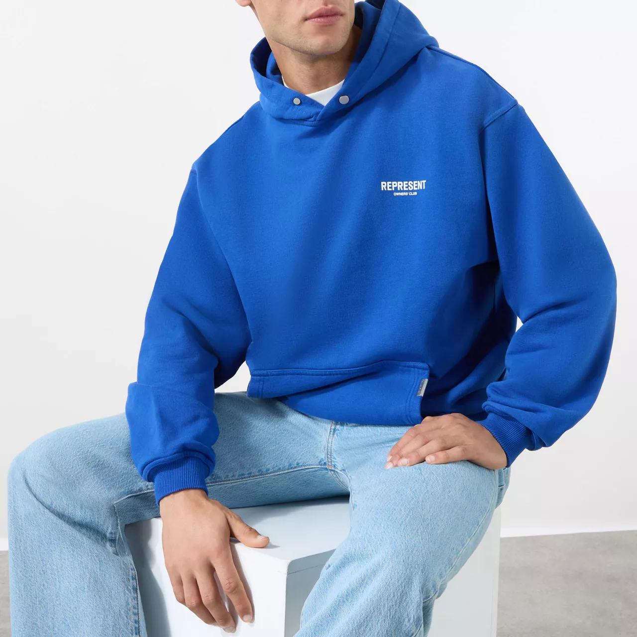 REPRESENT Owners Club Logo Hoodie - Cobalt