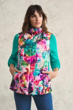 Reversible Puffer Vest - Belle Vie Print