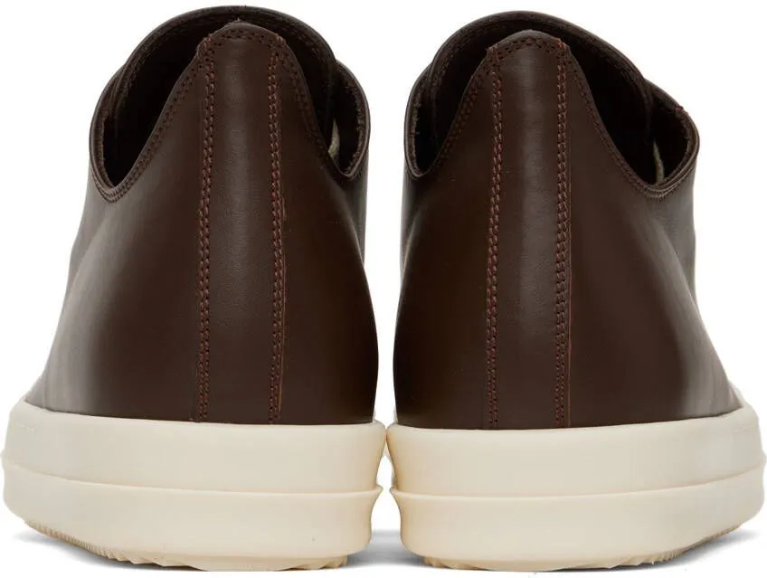 Rick Owens Brown Low Sneakers