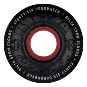 Ricta Wheels Clouds Black Red 55mm 86a