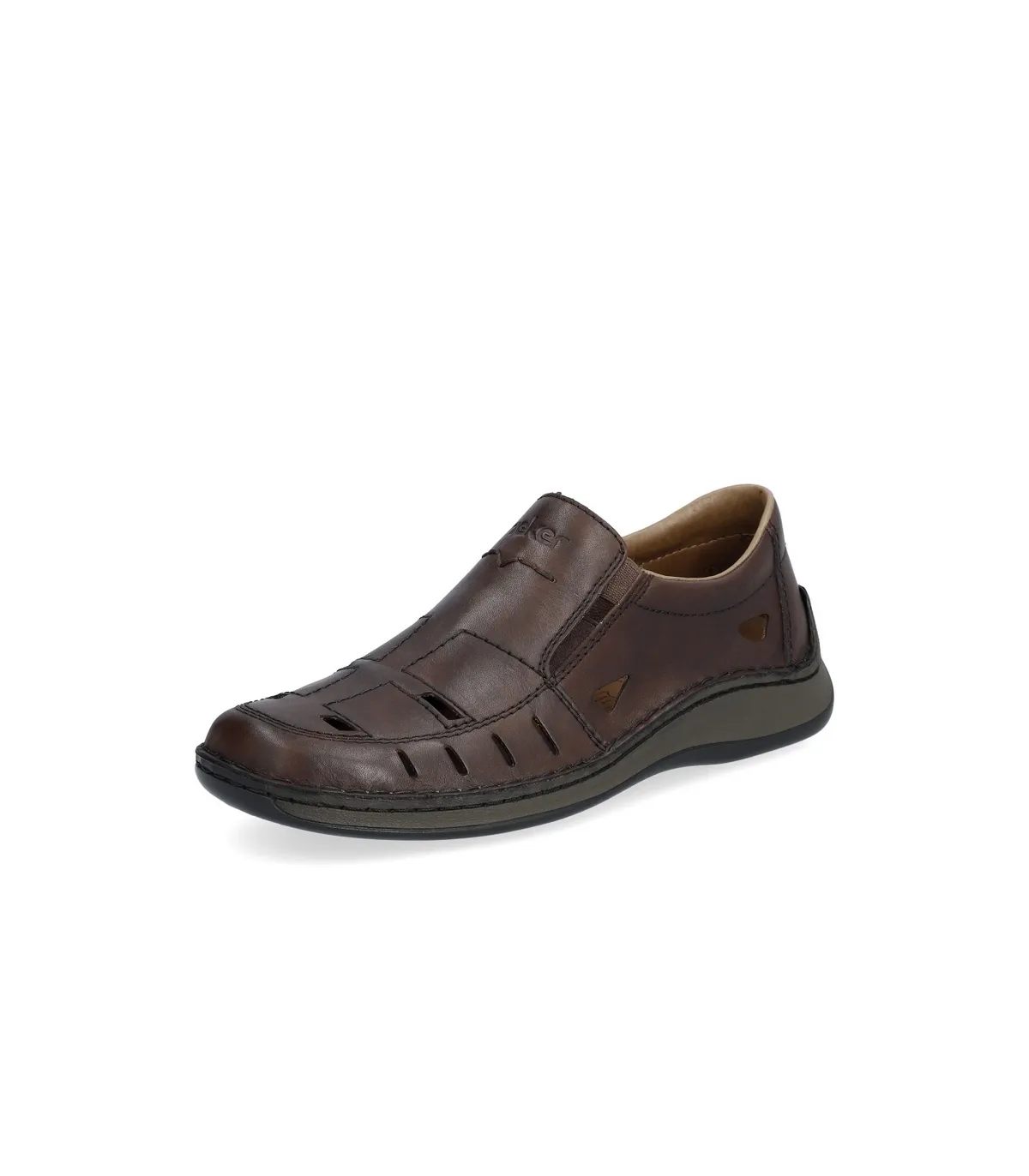 Rieker Leather Loafers- Brown 05254-25