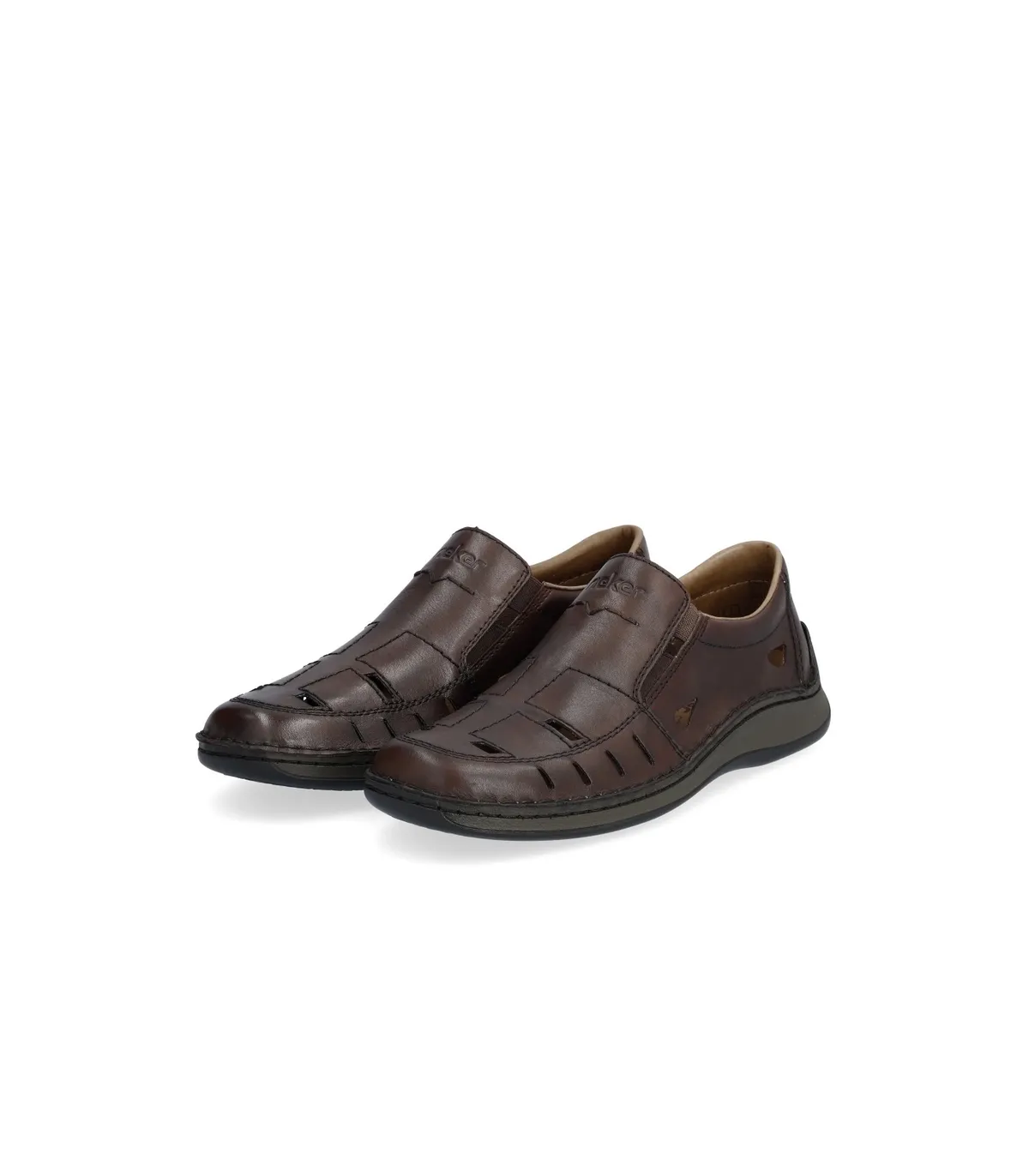Rieker Leather Loafers- Brown 05254-25