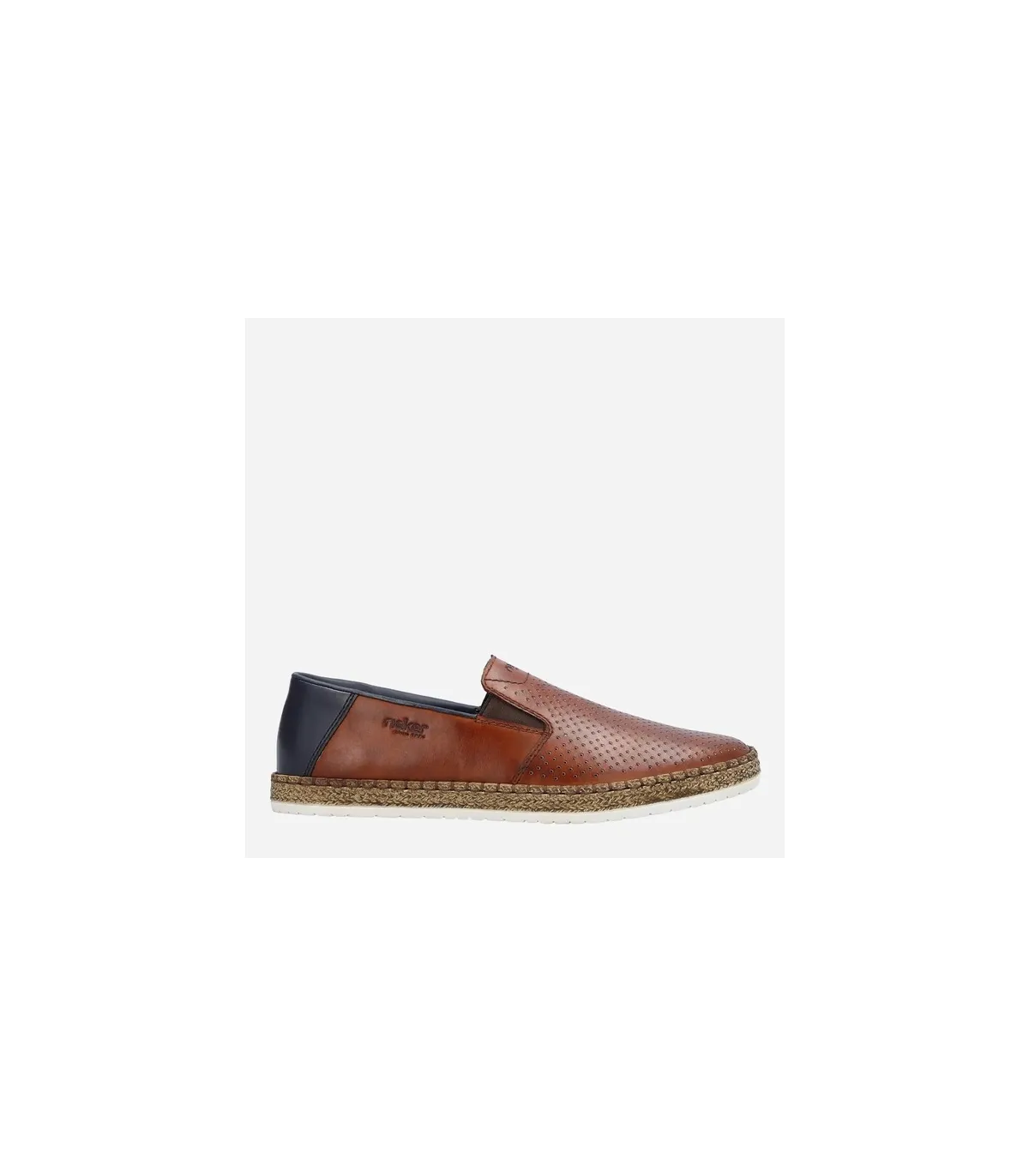 Rieker Leather Loafers- Cognac B5279-24