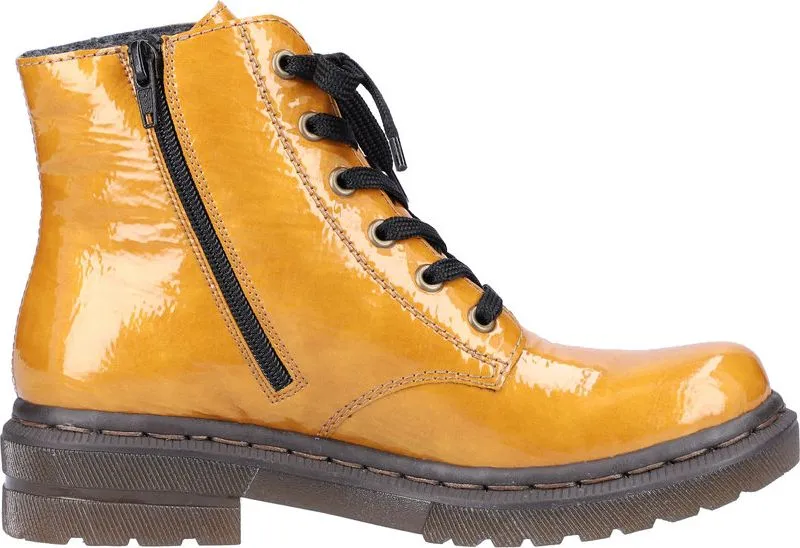 Rieker Yellow Lace Up Boot