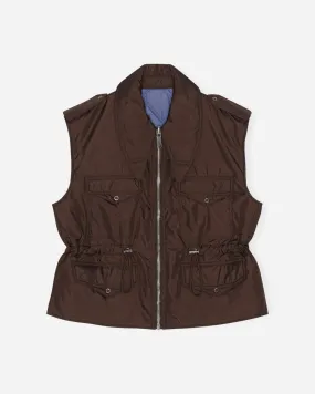 Ripstop Quilt Reversible Vest - Mole