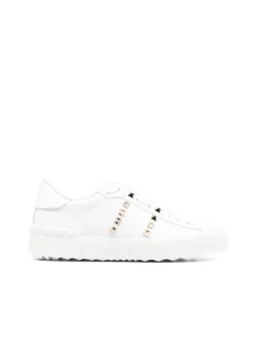 Rockstud Untitled Leather Sneakers