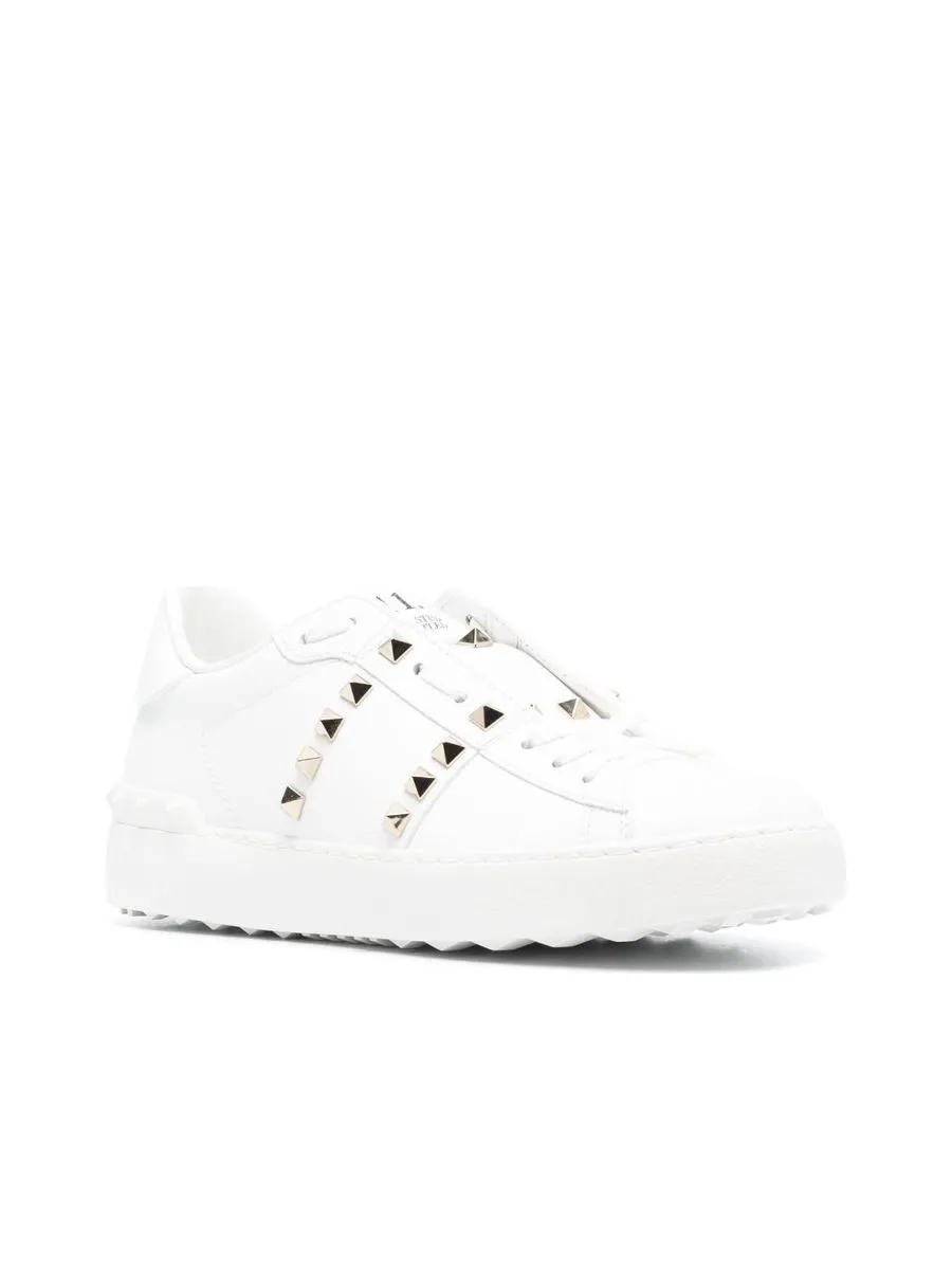 Rockstud Untitled Leather Sneakers