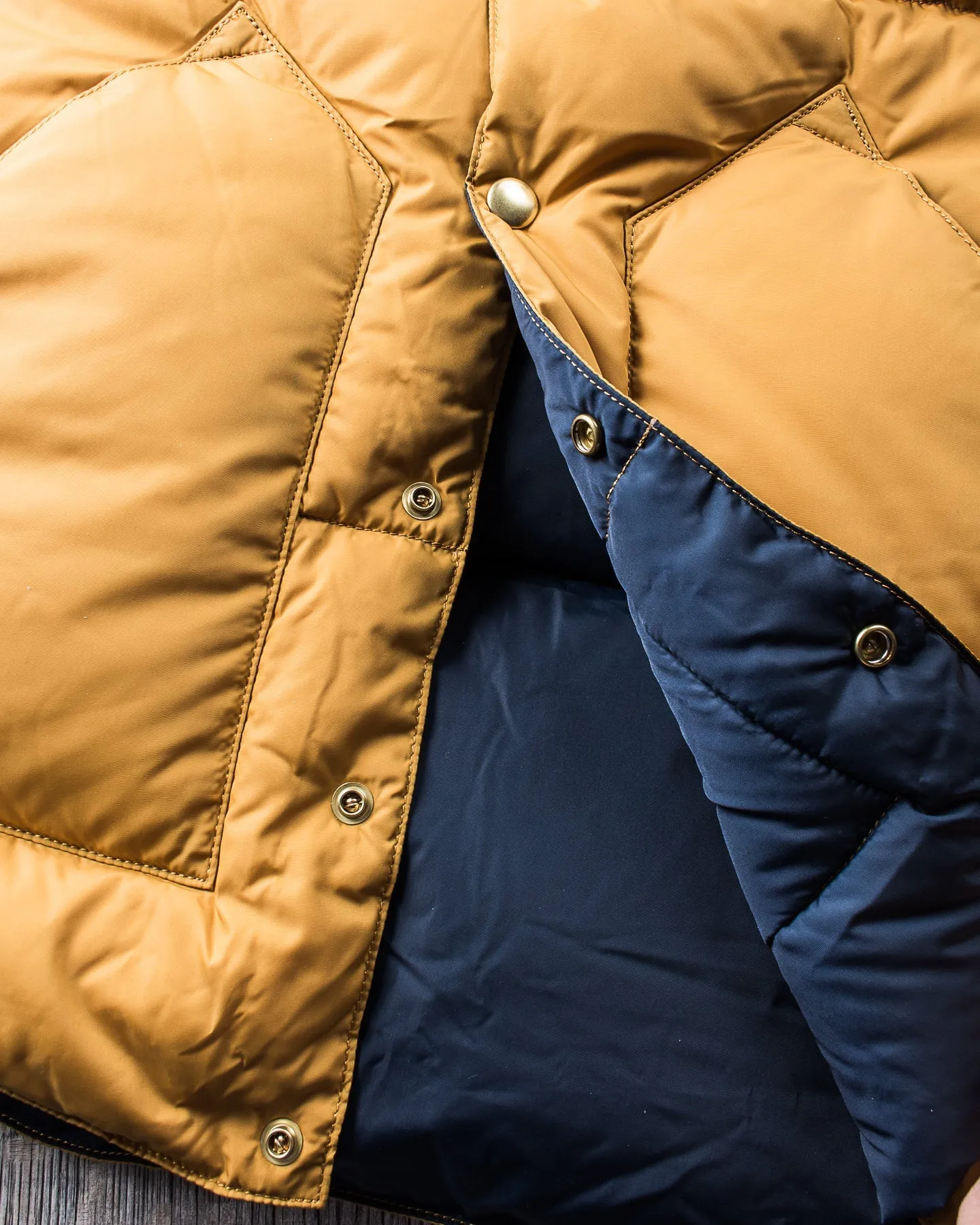 Rocky Mountain Featherbed Nylon Down Vest Mustard