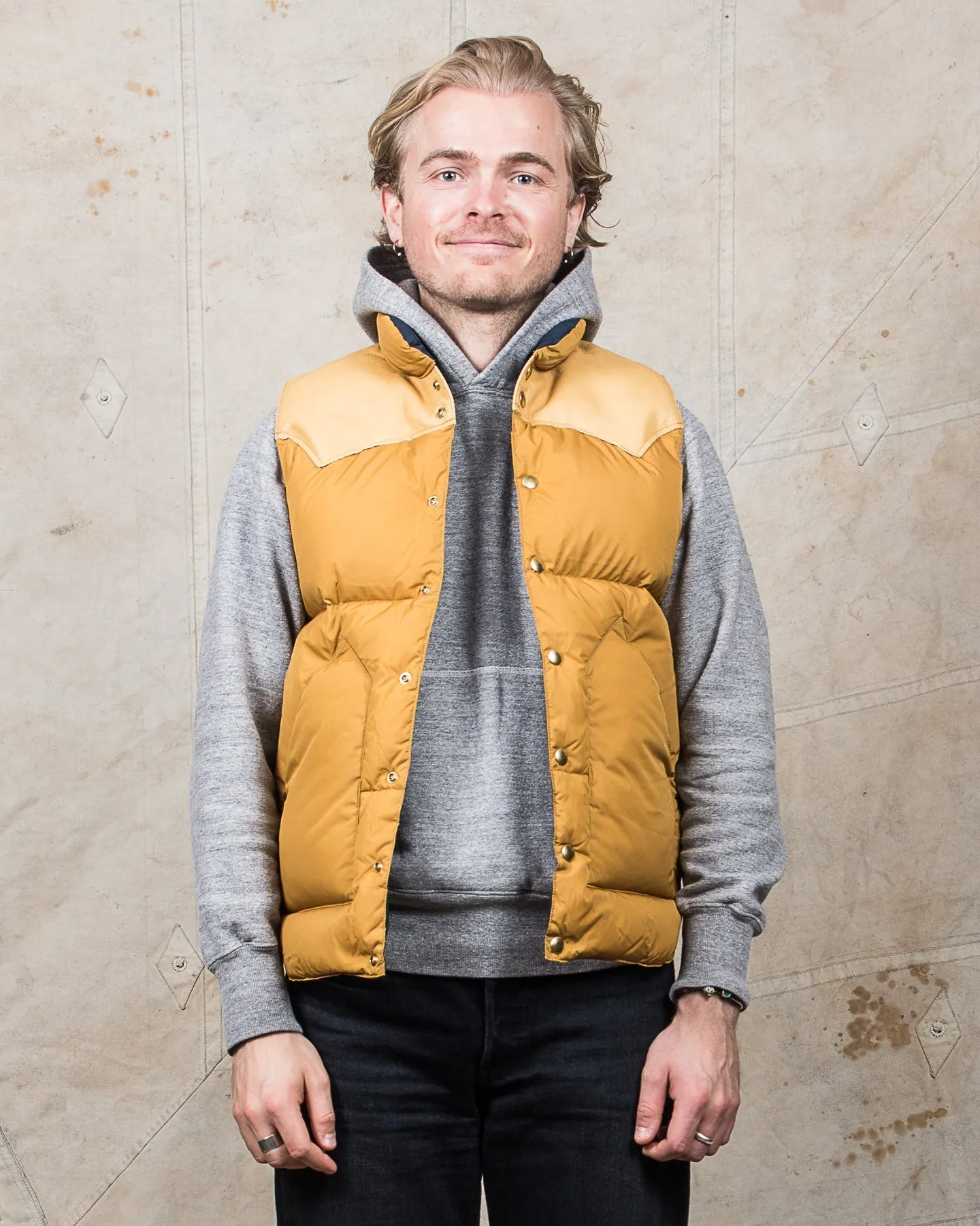 Rocky Mountain Featherbed Nylon Down Vest Mustard
