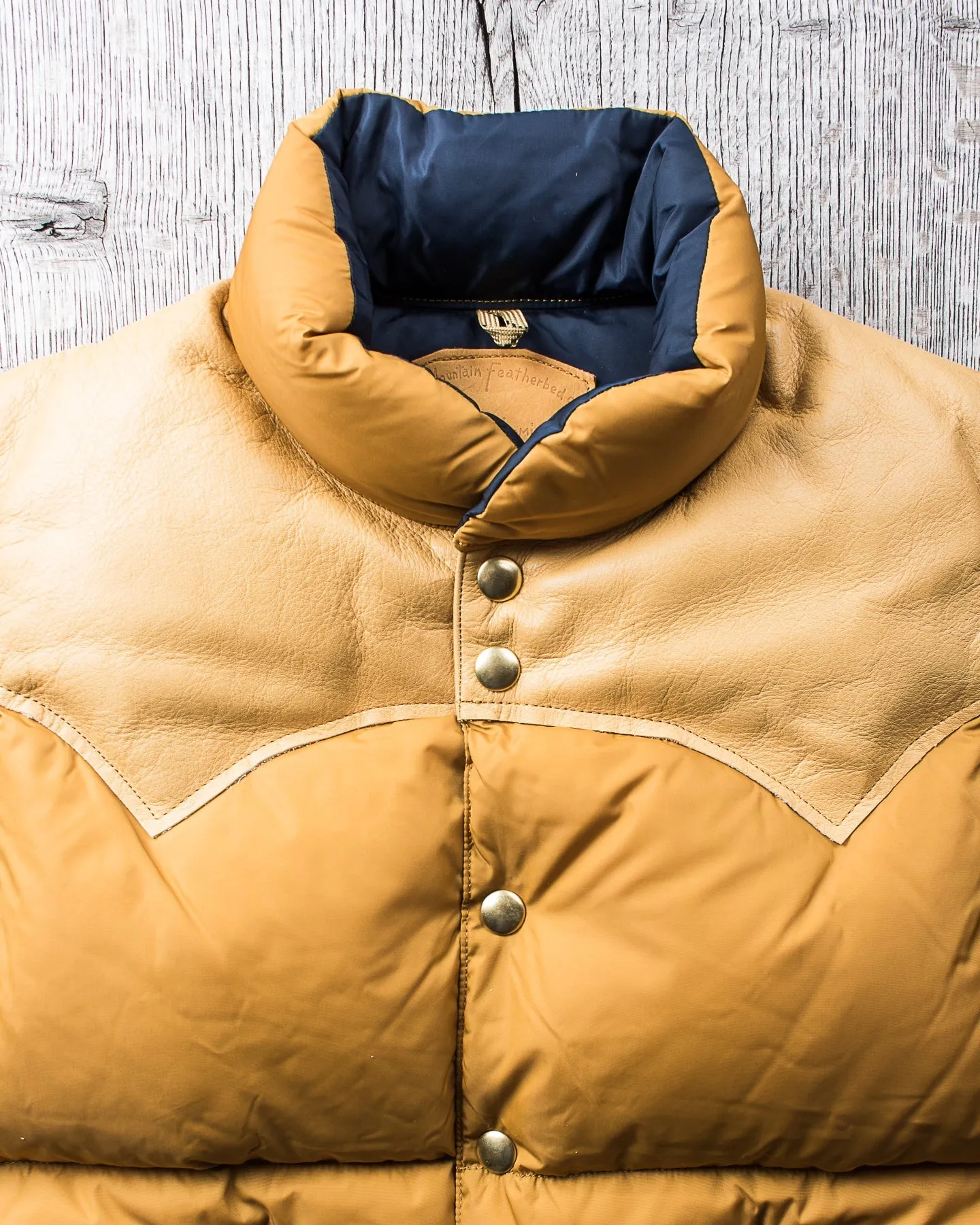 Rocky Mountain Featherbed Nylon Down Vest Mustard